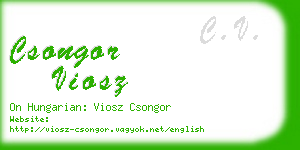 csongor viosz business card